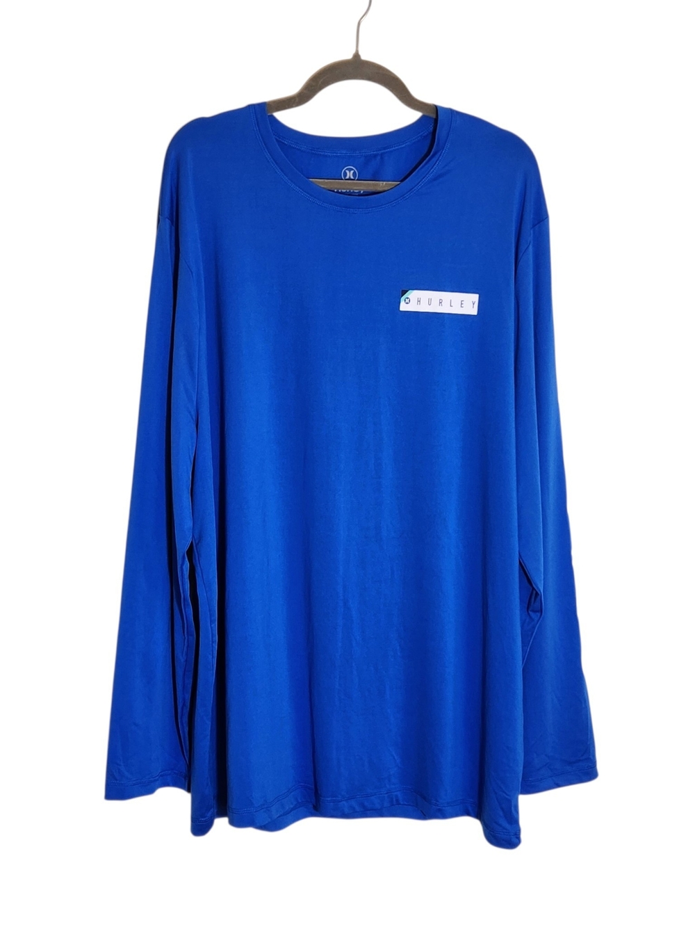 Hurley Mens Blue Performance Long Sleeve Tee Size XXL